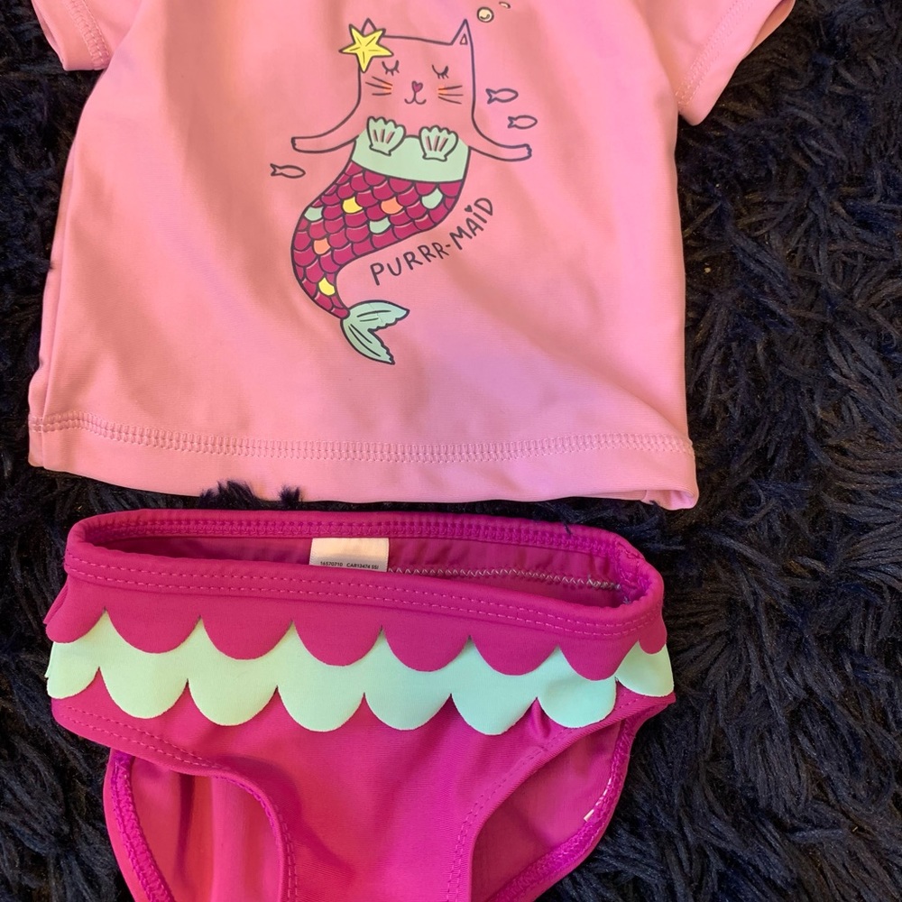 Baby Girl Swimsuit Rash guard